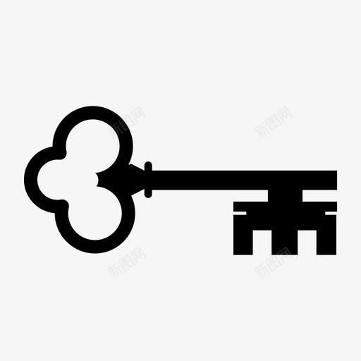 钥匙钥匙链锁图标svg_新图网 https://ixintu.com 密码 秘密 符号 钥匙 钥匙链 锁