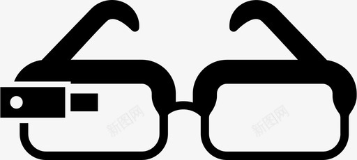 眼镜谷歌眼镜可穿戴设备图标图标