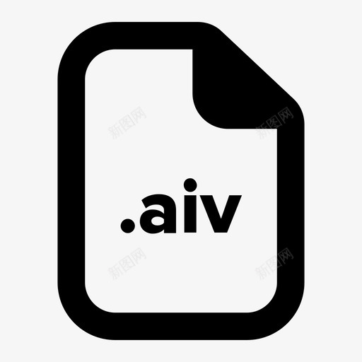 avi文件aiv文档图标svg_新图网 https://ixintu.com aiv avi文件 扩展名 文件 文档 格式