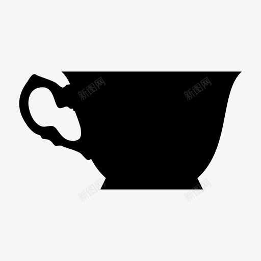 茶杯咖啡杯饮料图标svg_新图网 https://ixintu.com 厨房和食物 咖啡杯 茶杯 饮料