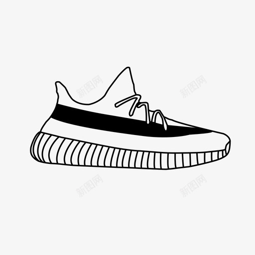 yeezyboost350v2阿迪达斯鞋图标svg_新图网 https://ixintu.com yeezyboost350v2 运动鞋 阿迪达斯 鞋