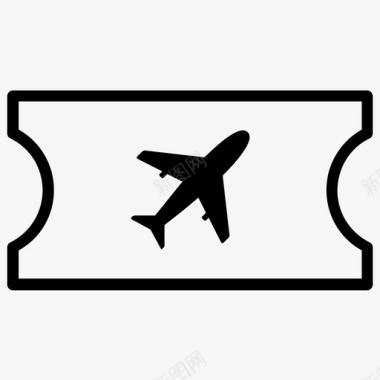 飞机票旅行票旅行者图标图标