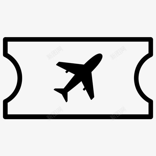 飞机票旅行票旅行者图标svg_新图网 https://ixintu.com 旅行 旅行票 旅行者 飞机票