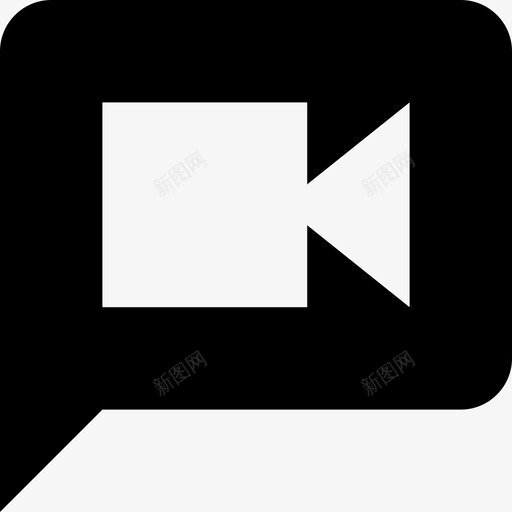 视频呼叫按钮材料单色图标svg_新图网 https://ixintu.com 单色 材料设计 视频呼叫按钮