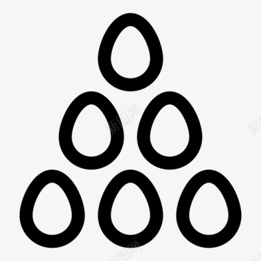 鸡蛋6个鸡蛋食物图标图标