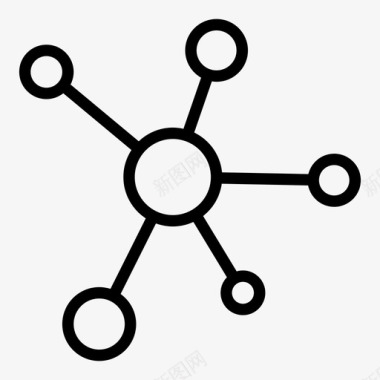 网络通讯连接图标图标