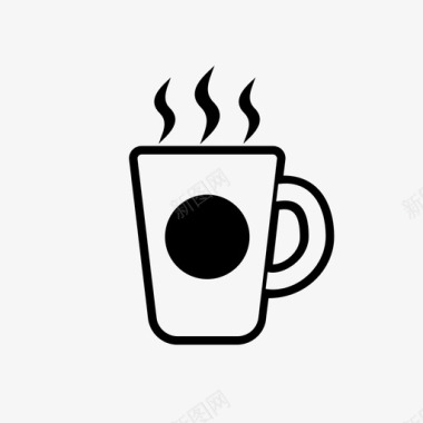 咖啡热咖啡马克杯图标图标