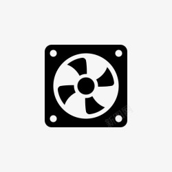 计算机风扇冷却风扇计算机cpu图标高清图片