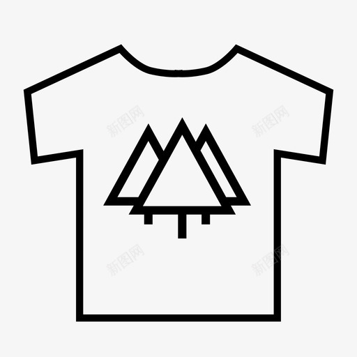 T恤服装图案图标svg_新图网 https://ixintu.com T恤 品牌 图案 服装