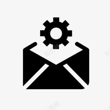 邮件设置cog电子邮件图标图标