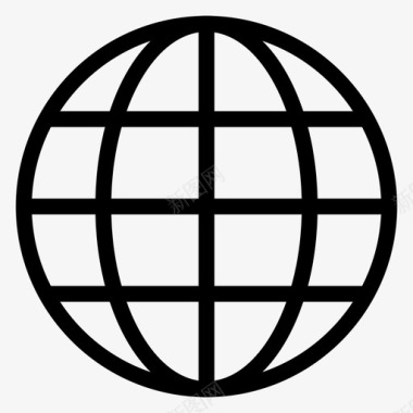 地球全球互联网图标图标