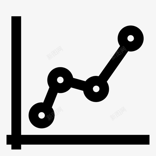 线图数据报告增长图图标svg_新图网 https://ixintu.com 增长图 展示 数据报告 线图 趋势 销售增长