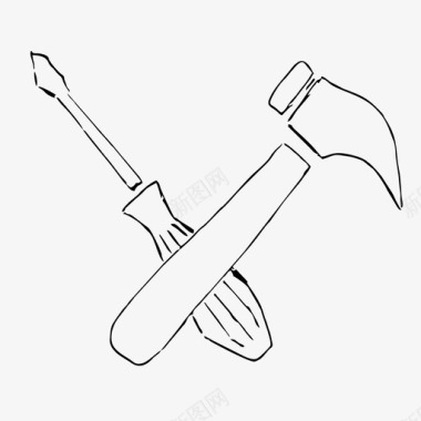 工具锤子仪器图标图标