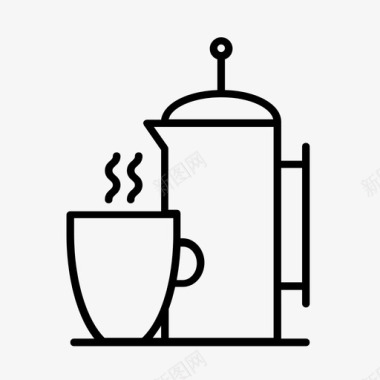 咖啡bb床上早餐图标图标