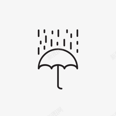 雨忧郁悲伤图标图标