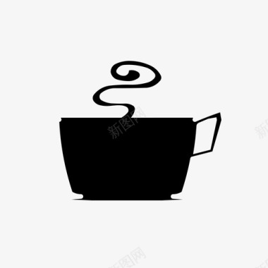 咖啡杯子家图标图标