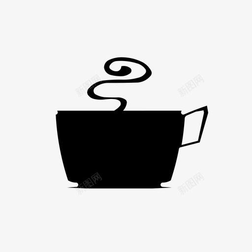咖啡杯子家图标svg_新图网 https://ixintu.com 咖啡 家 房子 杯子