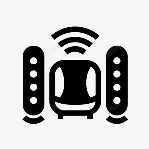 蓝牙扬声器超低音扬声器无线图标svg_新图网 https://ixintu.com 无线 蓝牙扬声器 超低音扬声器 音像游戏固态风格