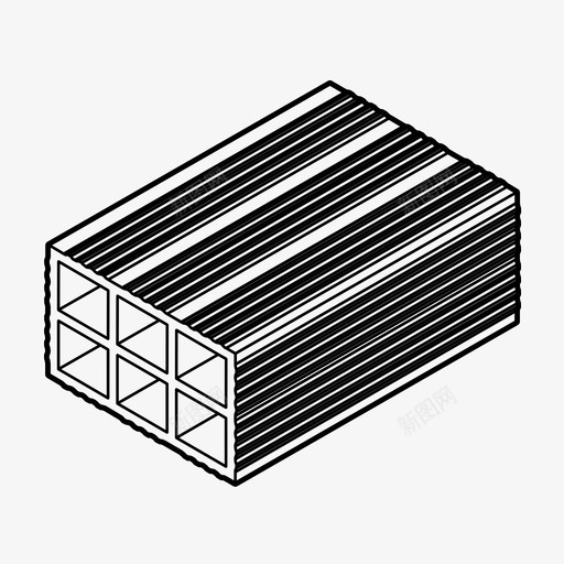 砖建筑陶瓷块图标svg_新图网 https://ixintu.com 墙 建筑 砖 陶瓷块