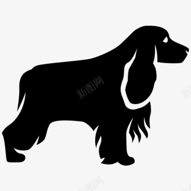 可卡犬狗英语图标图标