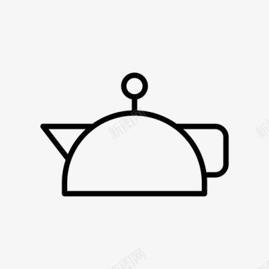 水壶厨房茶壶图标图标