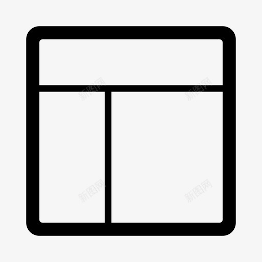 模板框架图标svg_新图网 https://ixintu.com 布局 框架 模板 管理员侧菜单集32px常规 网站 设计