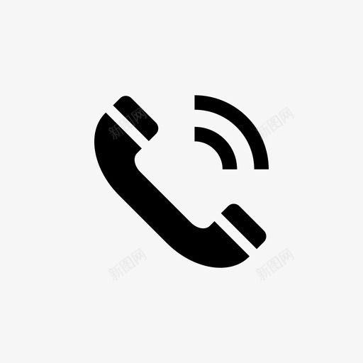 电话接受器电话热线图标svg_新图网 https://ixintu.com 呼出电话 来电 热线 电话 电话接受器