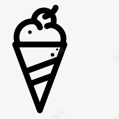 冰淇淋凉拌玉米图标图标