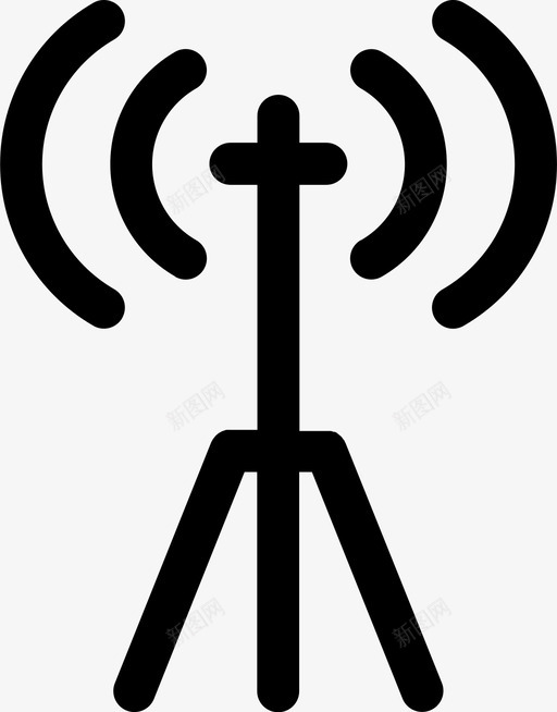 收音机天线解码器传输图标svg_新图网 https://ixintu.com linyiacons wifi 传输 收音机天线 解码器