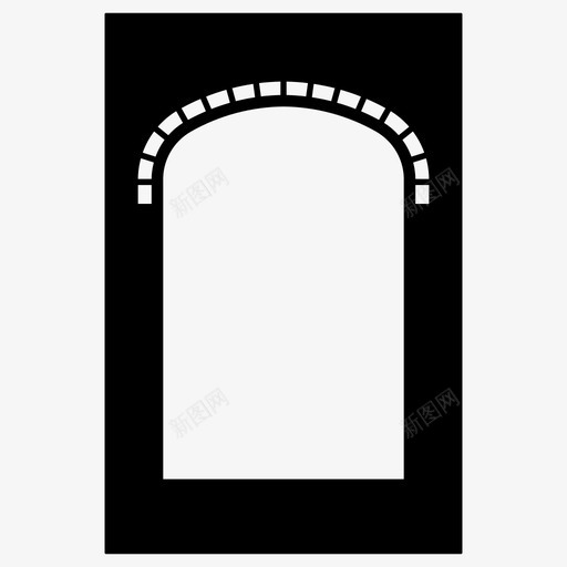 拱门建筑历史图标svg_新图网 https://ixintu.com 伊斯兰 历史 图案 建筑 拱门
