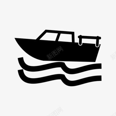 船鱼运输图标图标