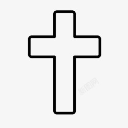 耶稣受难日复活节基督教十字架图标高清图片