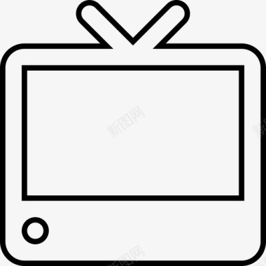 电视屏幕电视监视器图标图标