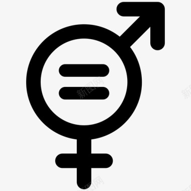 性别平等女性图标图标