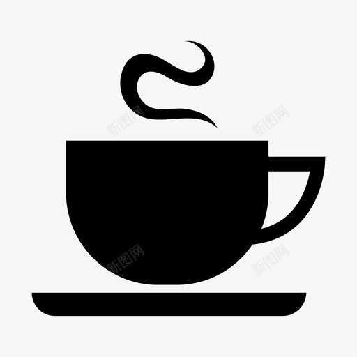 咖啡杯咖啡馆餐厅图标svg_新图网 https://ixintu.com 咖啡杯 咖啡馆 日常生活 餐厅