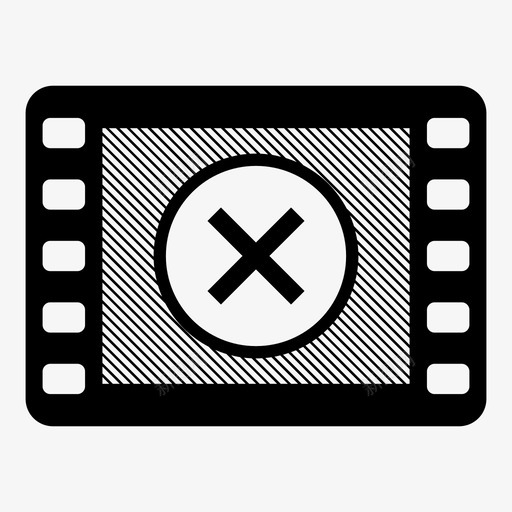 禁止电影禁止审查图标svg_新图网 https://ixintu.com fin 审查 禁止 禁止电影