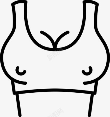 采购产品运动胸罩运动胸罩身体图标图标