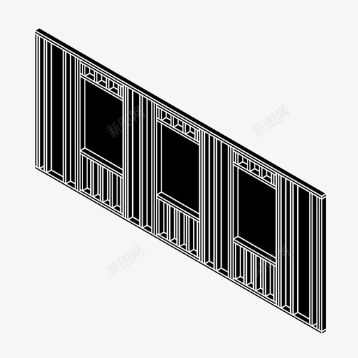 墙体结构建筑木工图标svg_新图网 https://ixintu.com 墙体组成 墙体结构 建筑 建筑构件 木工