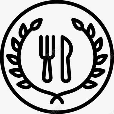 餐厅奖最佳食物图标图标
