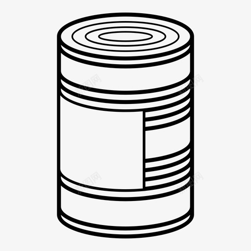 罐头容器标签图标svg_新图网 https://ixintu.com 容器 标签 罐头