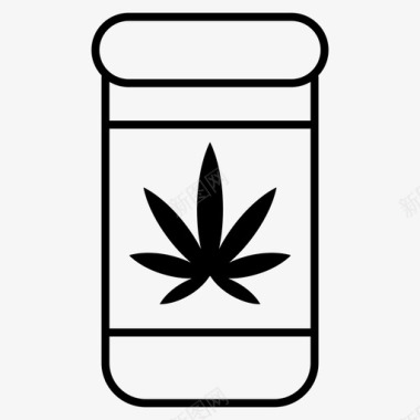 医用大麻毒品药物图标图标
