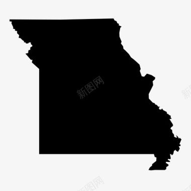 密苏里美国州图标图标