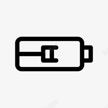 电池充电电缆插头图标图标