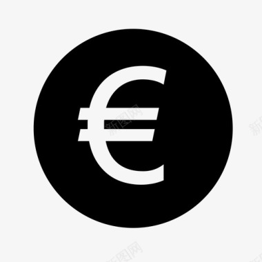 欧元货币价值图标图标