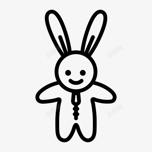 服装孩子兔子图标svg_新图网 https://ixintu.com 兔子 孩子 服装 玩具