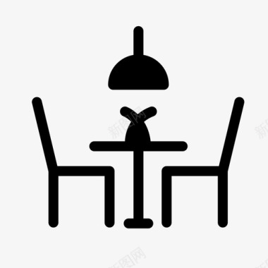 餐桌椅子家具图标图标