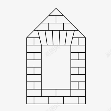 砖过梁建筑砌砖图标图标