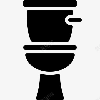 卫生间正面浴室配件图标图标