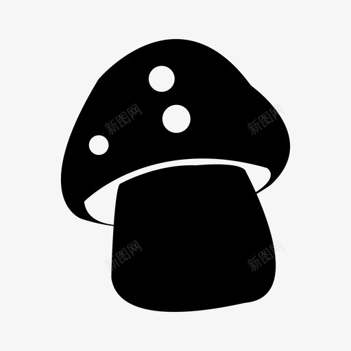 蘑菇美味食物图标svg_新图网 https://ixintu.com 健康 美味 蘑菇 食物