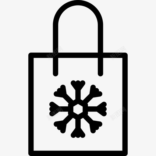 圣诞礼物袋圣诞概要图标svg_新图网 https://ixintu.com 圣诞概要 圣诞礼物袋